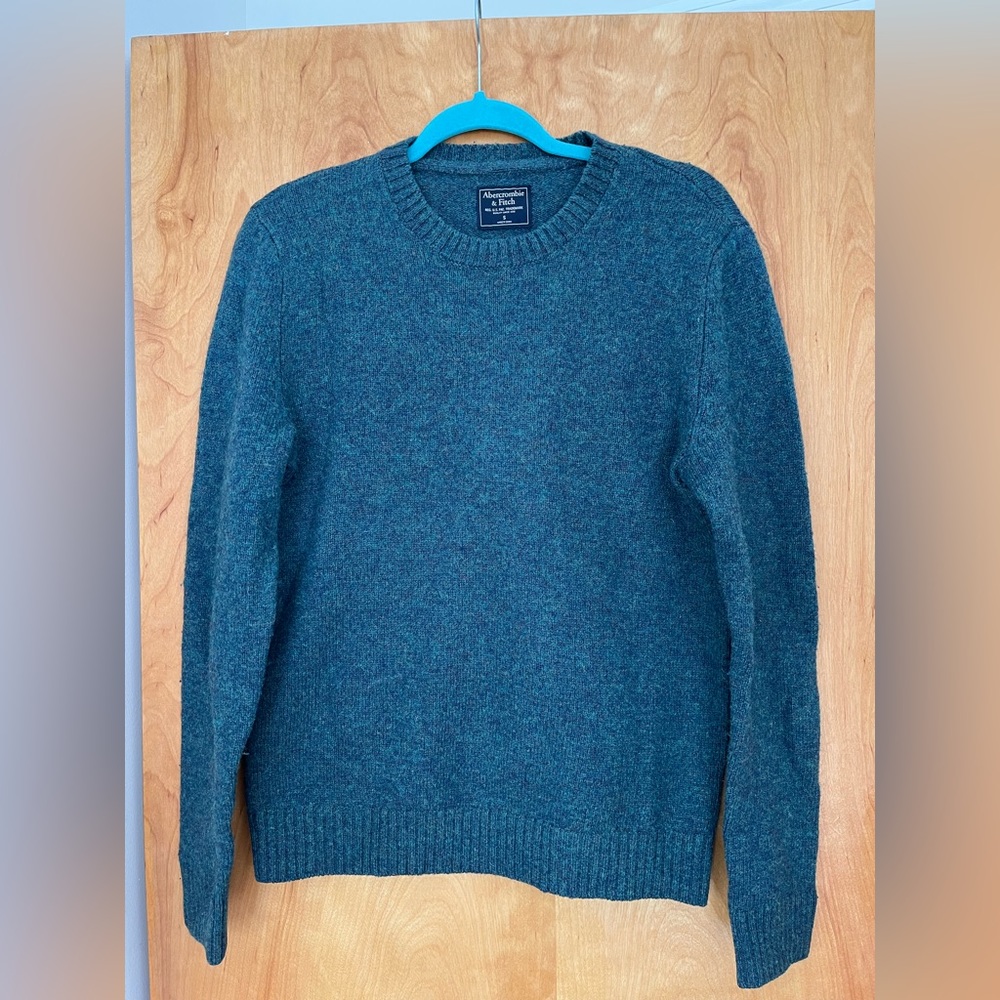 Abercrombie & Fitch | Green Wool Crewneck Sweater